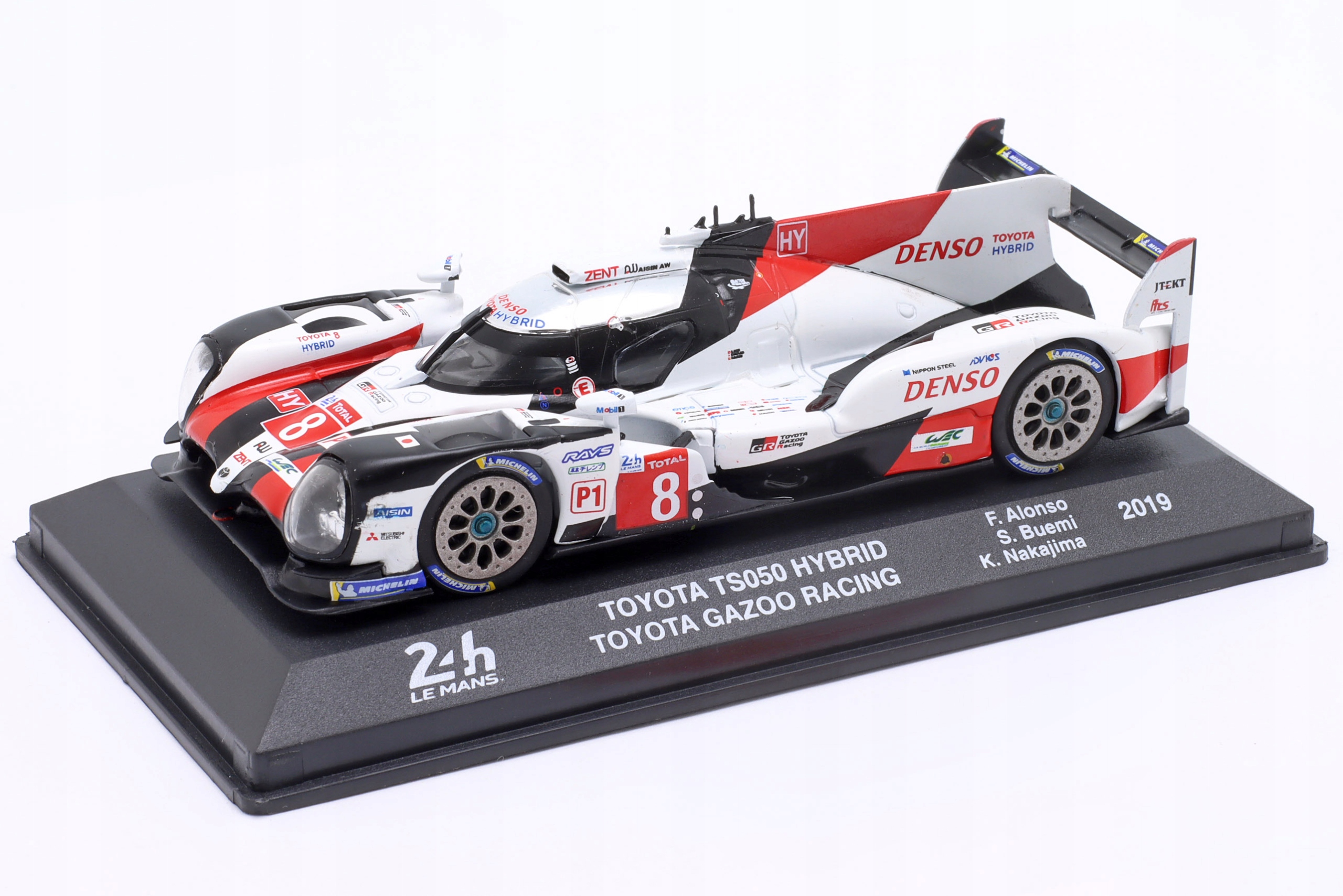 Altaya Toyota TS050 HYBRID#8 Buemi/Nakajima/Alonso Winner Le Mans 2019 1:43