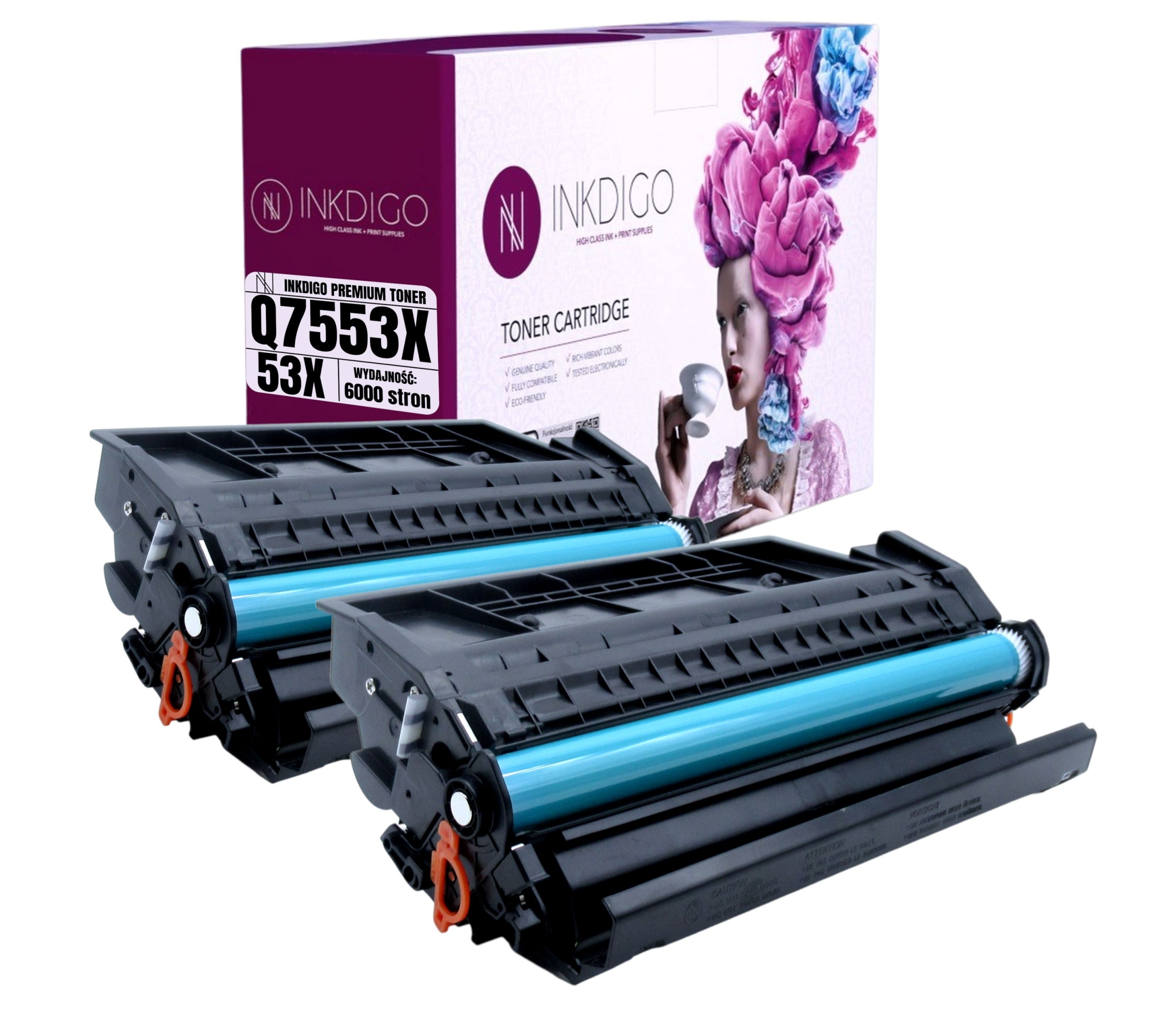2x Toner pro LaserJet P2014 P2015, náhrada Q7553X