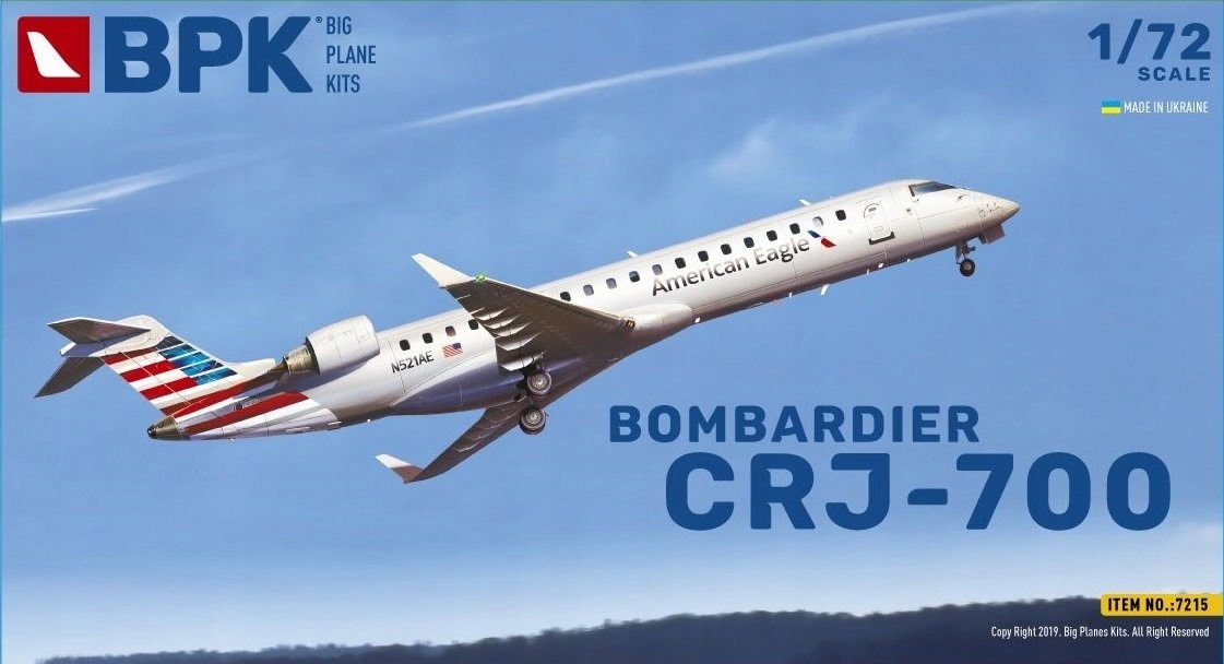 Bombardier CRJ-700 Bpk big planes kits 7215 měřítko 1/72