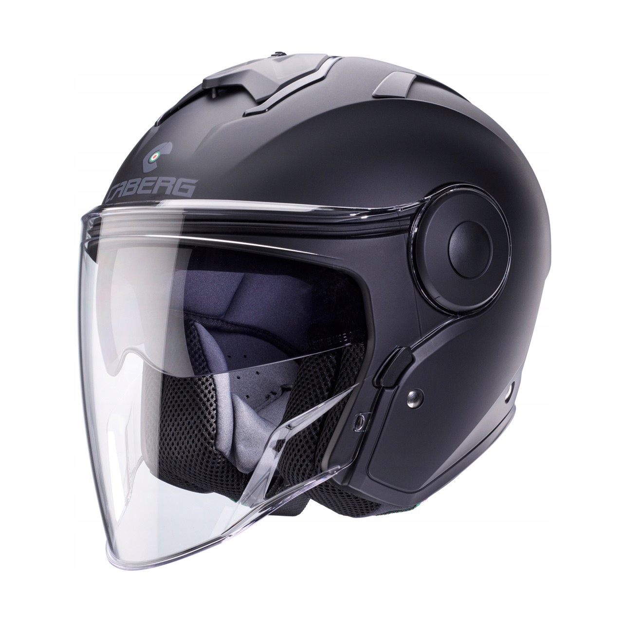 Caberg Otvorená Prilba Jet S Blendou Model Soho Farba Čierna Matná Veľkosť XXL