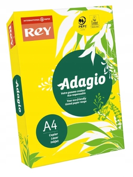 

Papier ksero kolorowy Rey Adagio A4 80g żółty