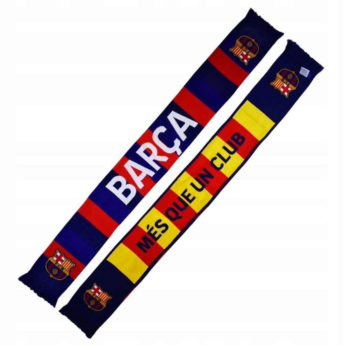 Fc Barcelona szalik kibica dwustronny Double Knitted Scarf N27 5004BUD27