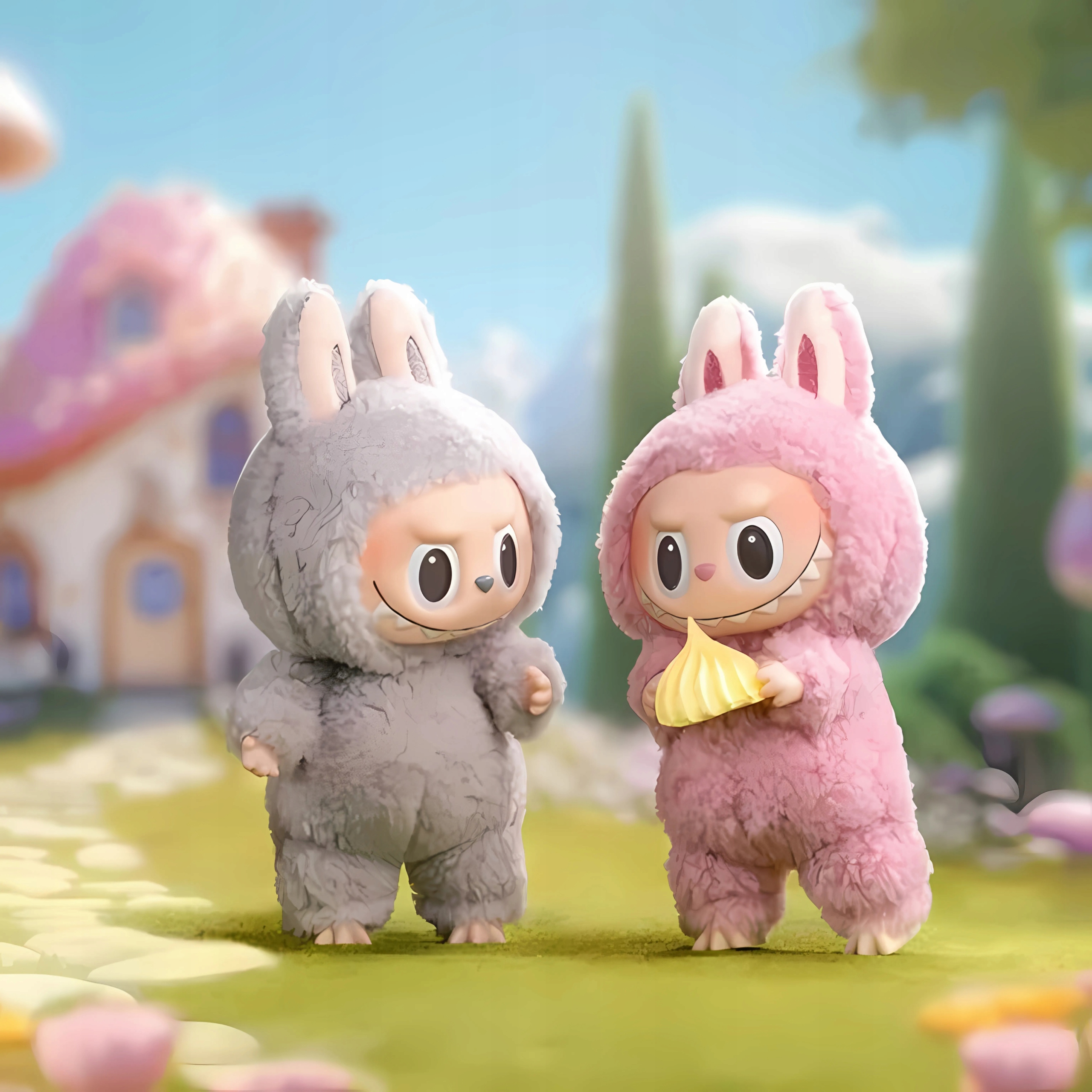 LABUBU TASTY MACARONS THE MONSTERS BRELOK PLUSZOWA MASKOTKA