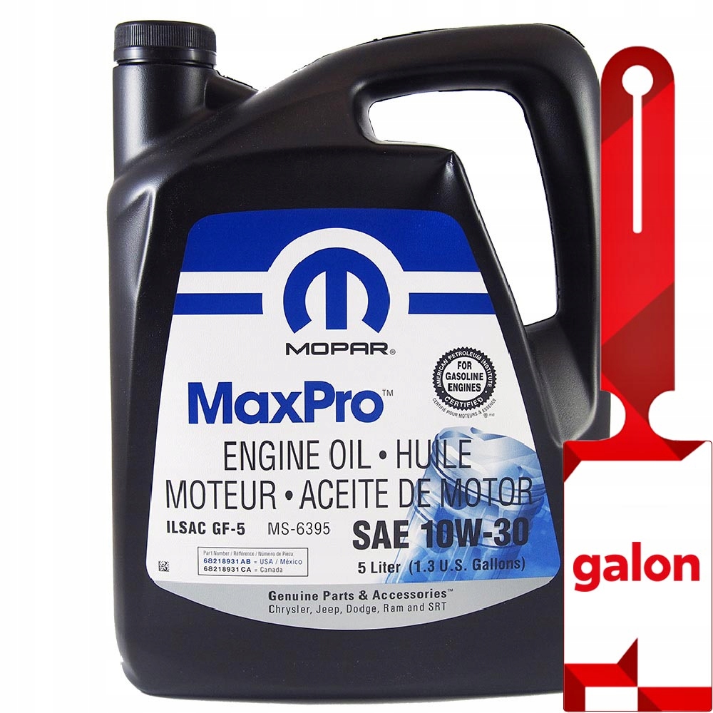 Mopar MaxPro 10W30 5L olej silnikowy