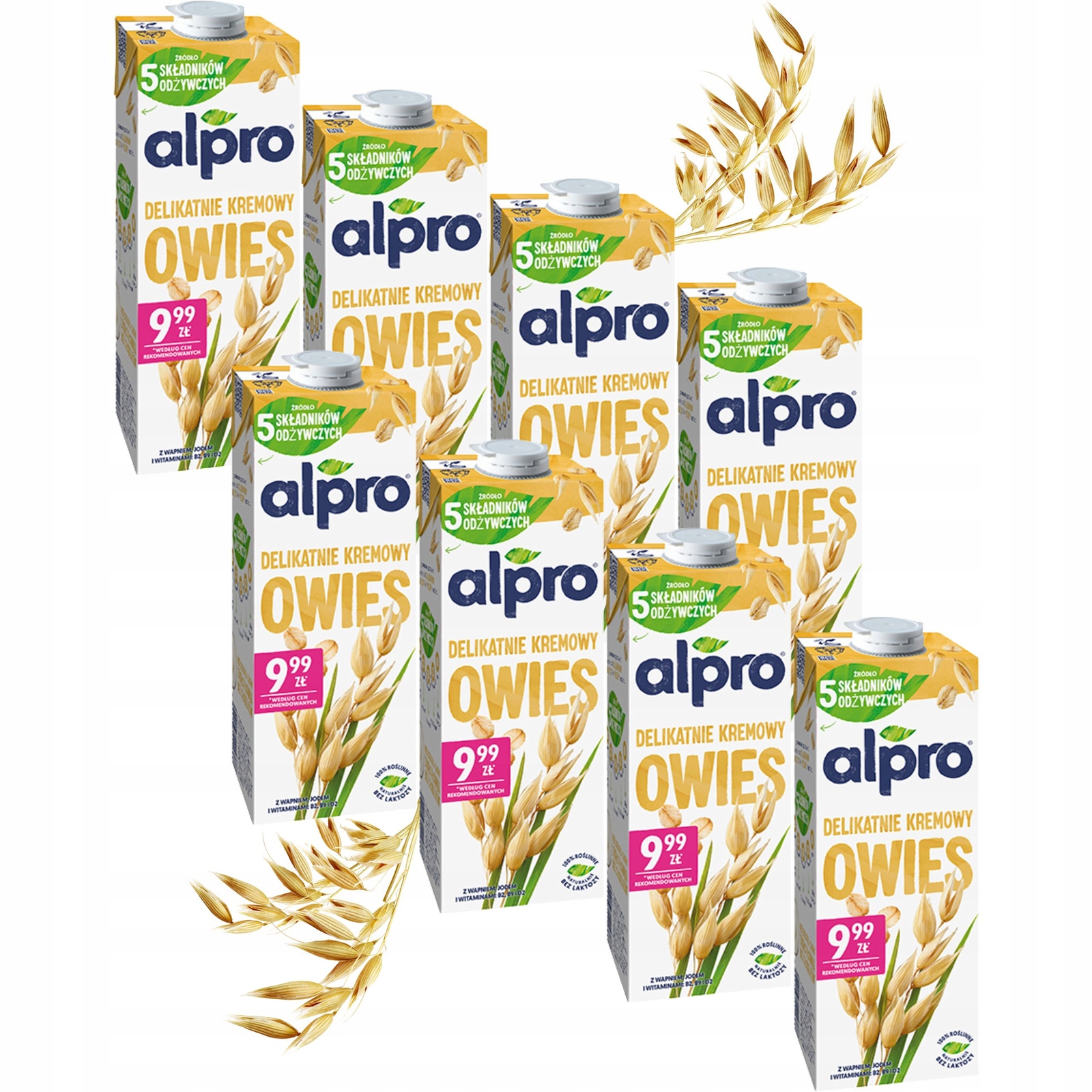 Levně Rostlinný ovesný nápoj Alpro jemně krémový bez přidaného cukru 8 x 1 l