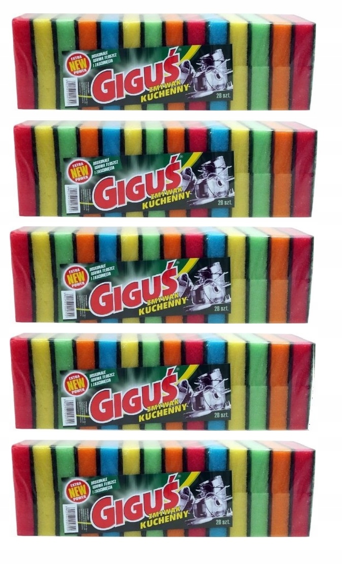

Zmywak Kuchenny Gąbka Do Naczyń Giguś Pakiet