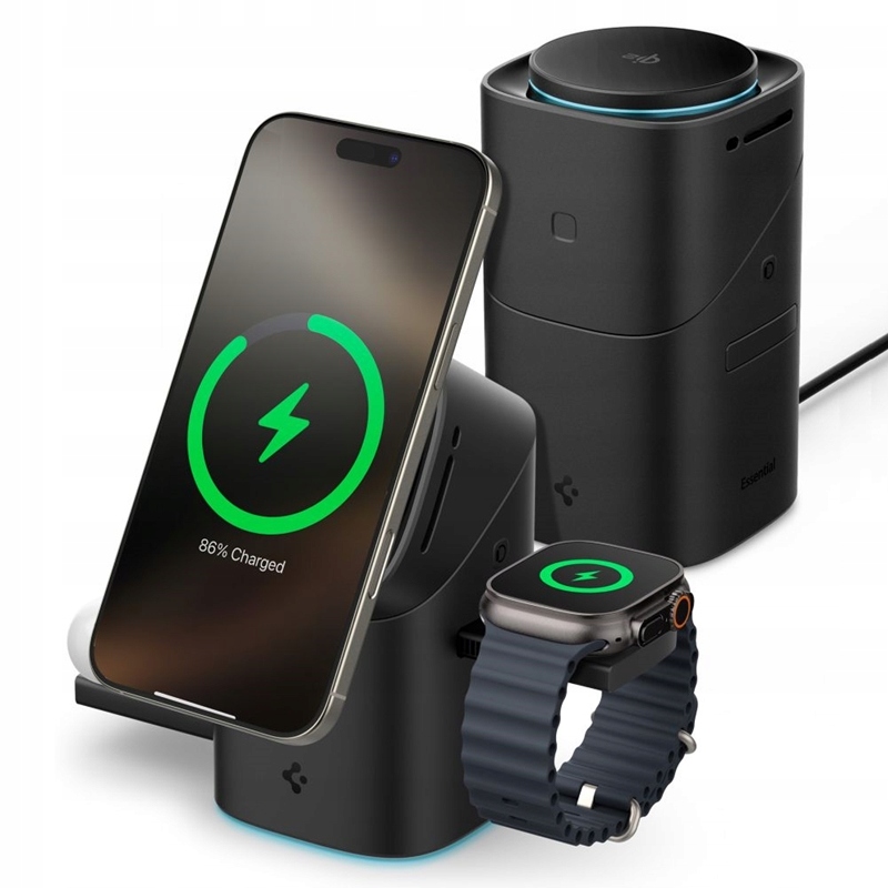 Spigen Essential EF223MS Qi2 MagSafe 3v1 nabíjačka 15W pre iPhone