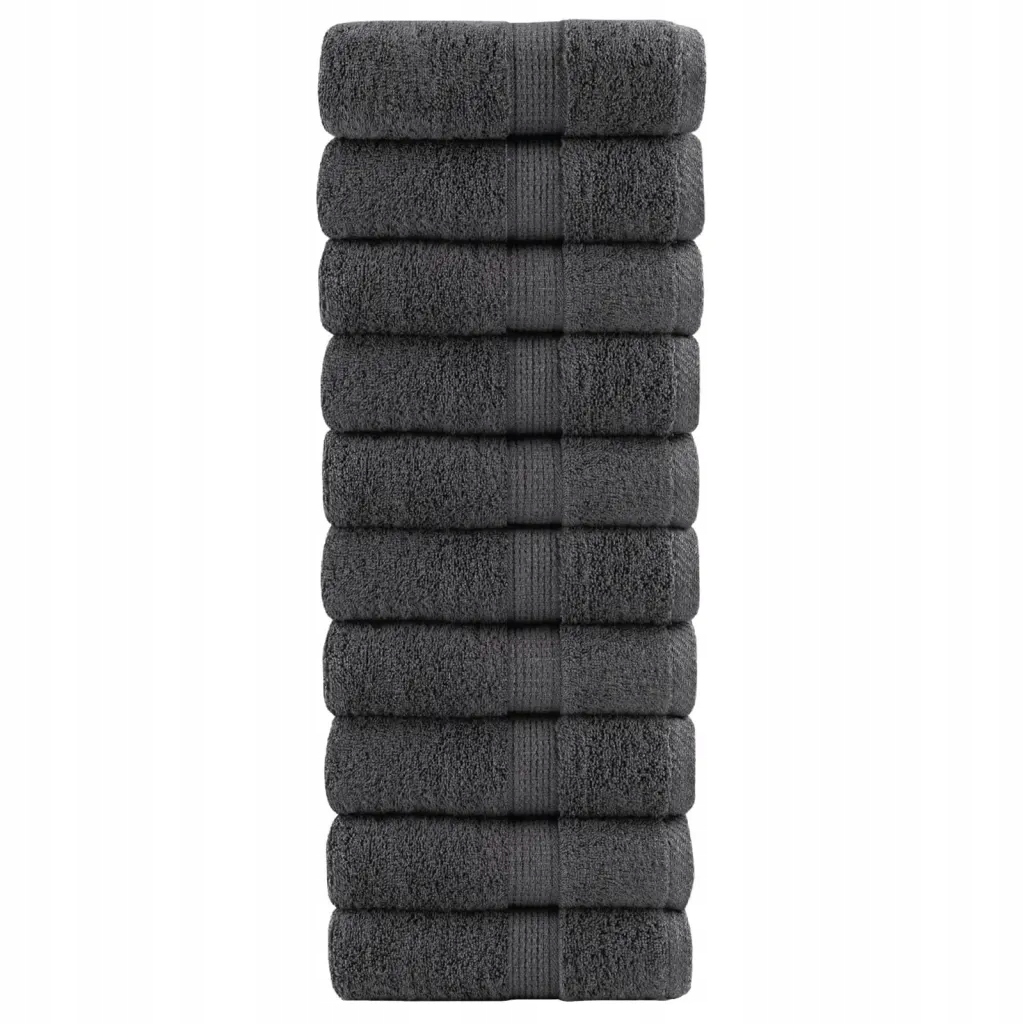 Koupací ručník Solund, 100% bavlna, 30 x 30 cm, antracitový, 600 gsm
