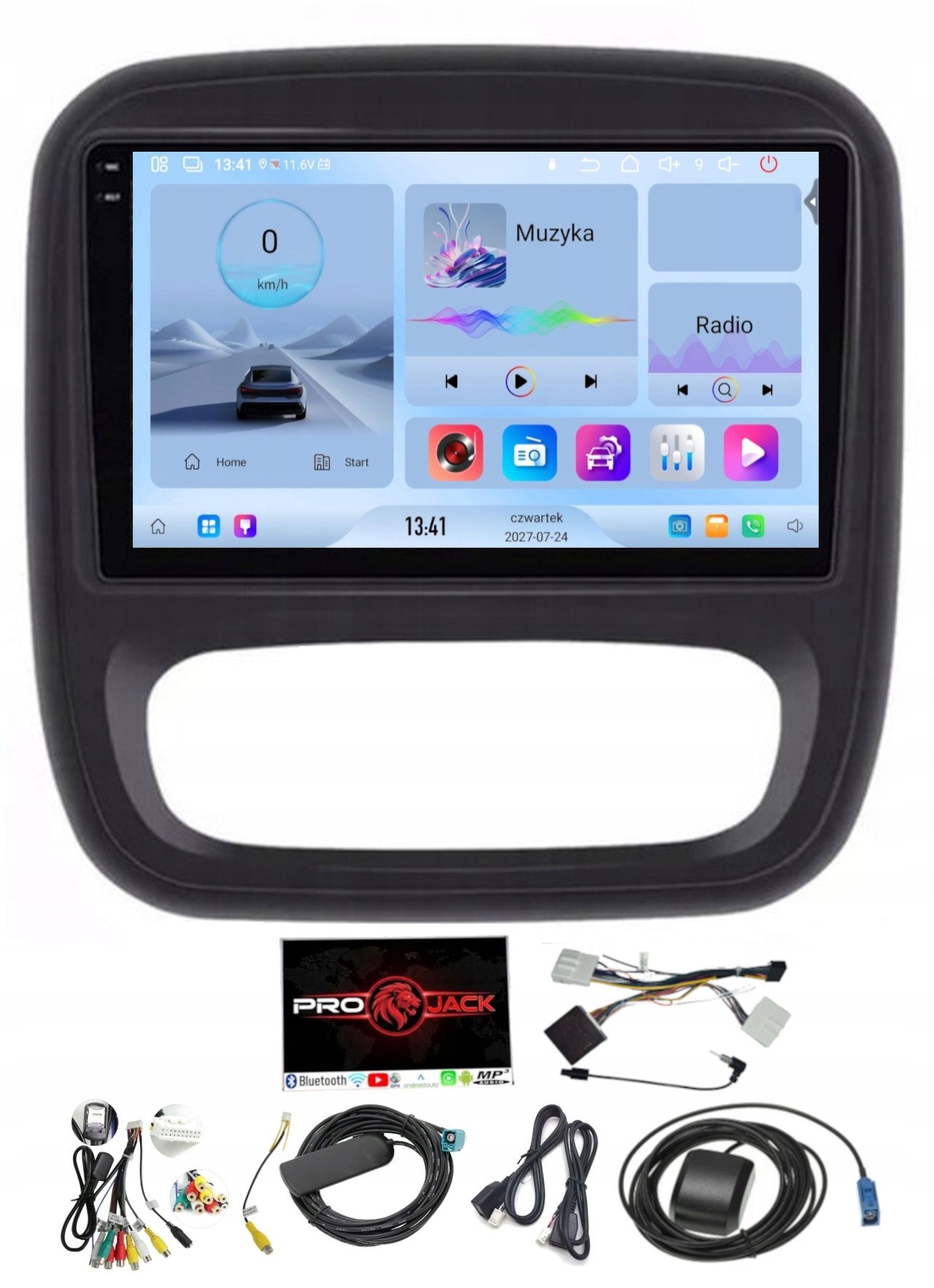 Gps Rádio Android Opel Vivaro 2014-2021 Carplay Wifi Usb 64 Gb Sim Modem
