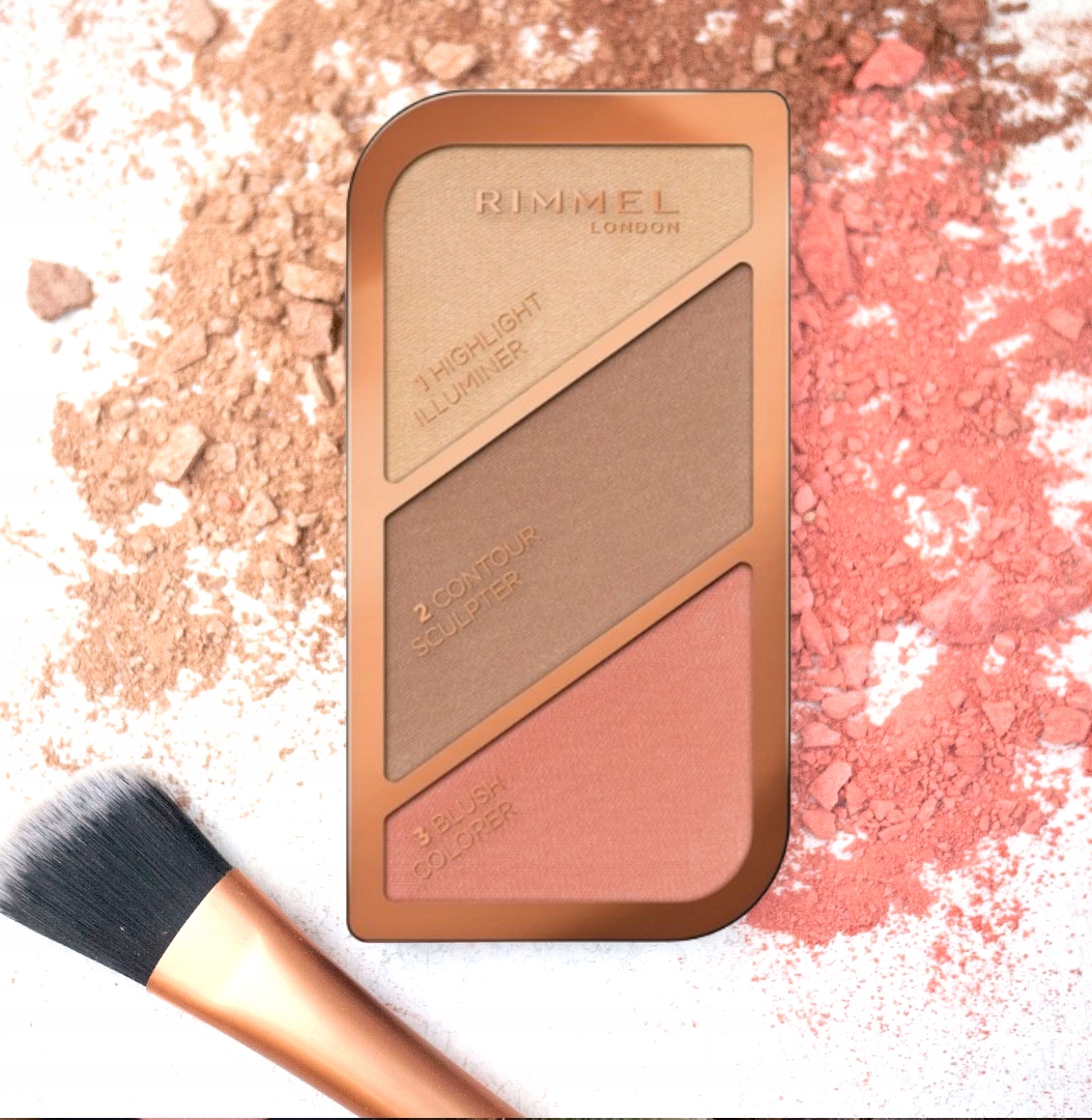 Rimmel Paletka Do Twarzy Bronzer Rozświetlacz Róż Konturowanie Kate 002 Marka Rimmel