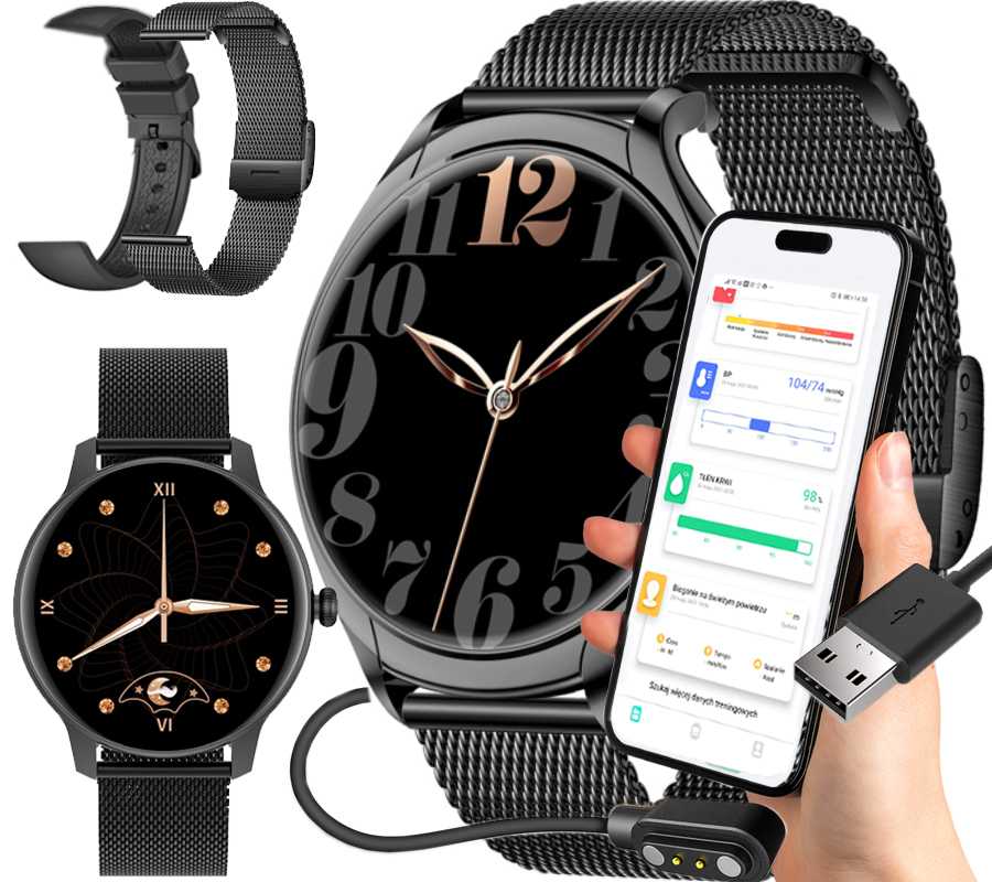 Chytré Hodinky Dámské hodinky Přijímání Hovorů Náramek Řemínek Pl Ekg Sms