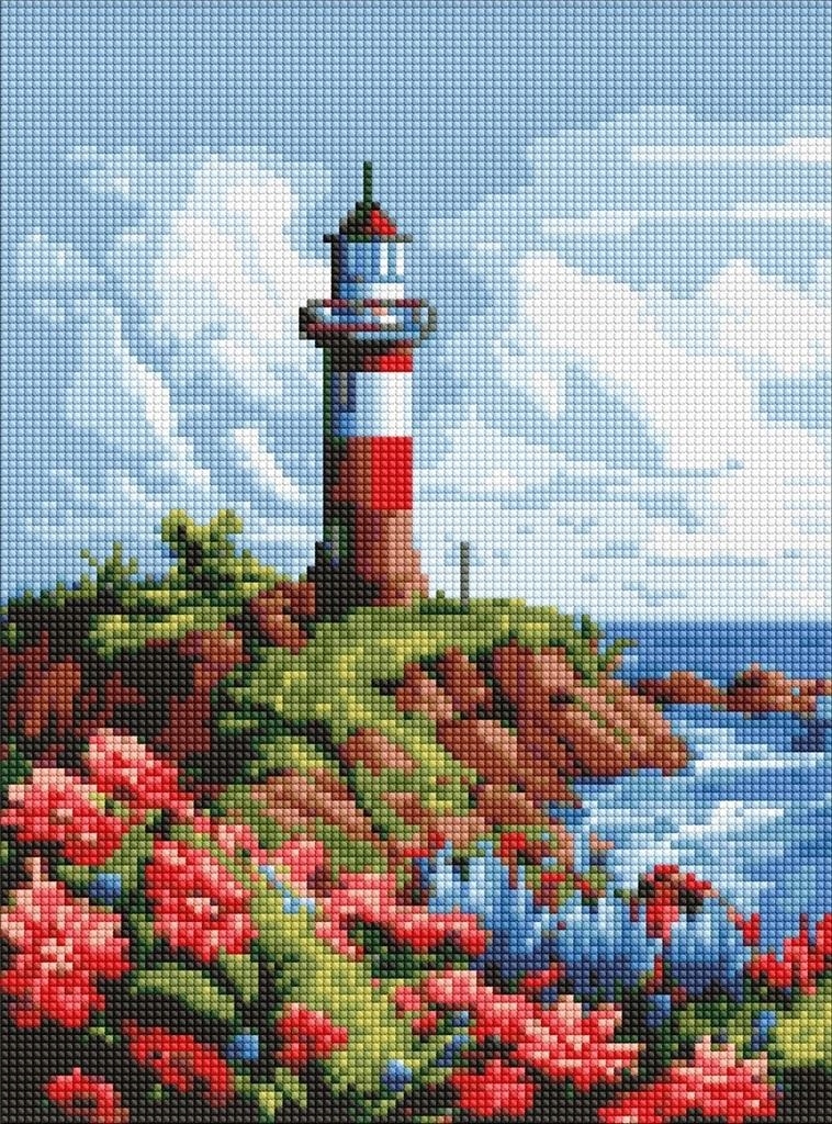 Obrázek z Diamantů Diamond Painting pro dítě Malebná země 30x40 cm