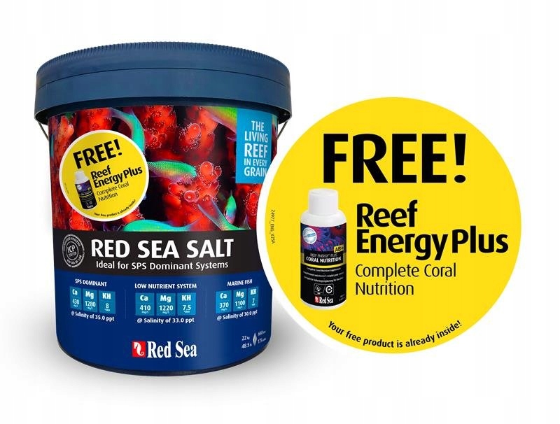 Mořská Sůl Do Akvária Red Sea 22 Kg, Propagační Syntetická Barva