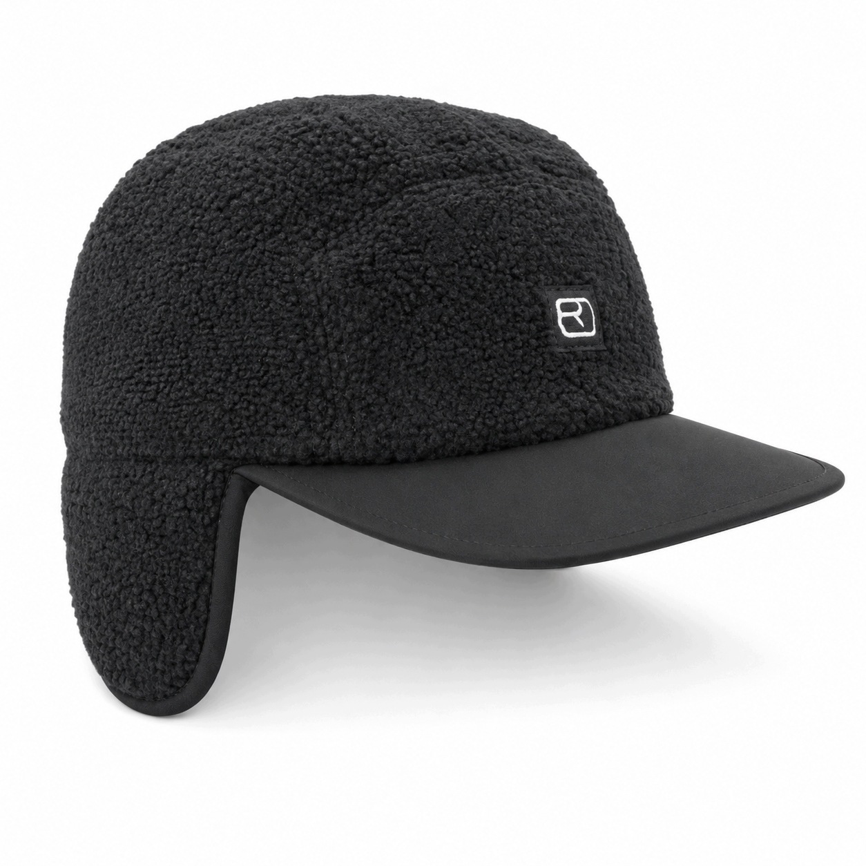 Czapka Ortovox Merino z daszkiem nausznikami czarna rozmiar uniwersalny