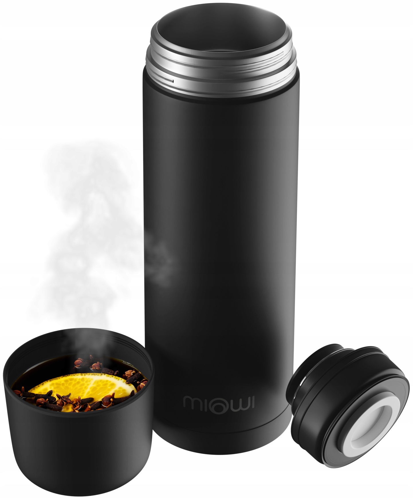Termos na napoje kawę herbatę stalowy Miowi 750 ml Czarny Kod producenta MIO750MLNAPBLACK