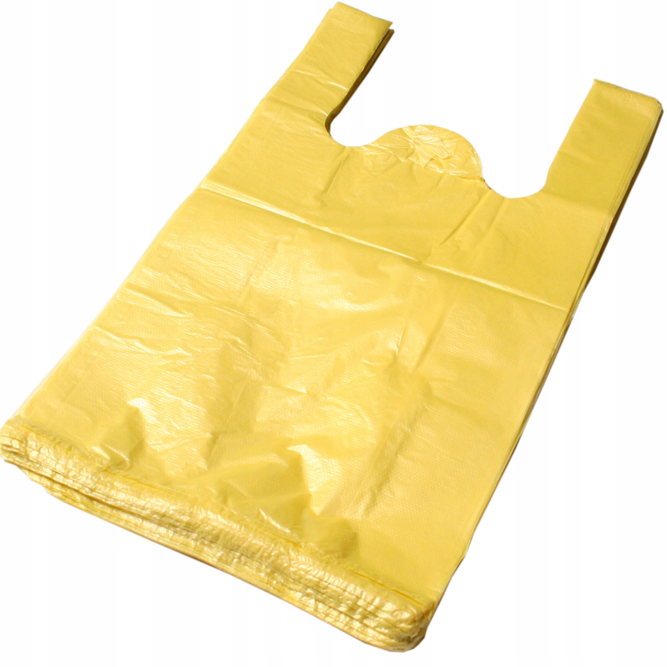 REKLAMÓWKI FOLIOWE JEDNORAZOWE HDPE MOCNE 25×45 cm 100 szt. 14µ ŻÓŁTE