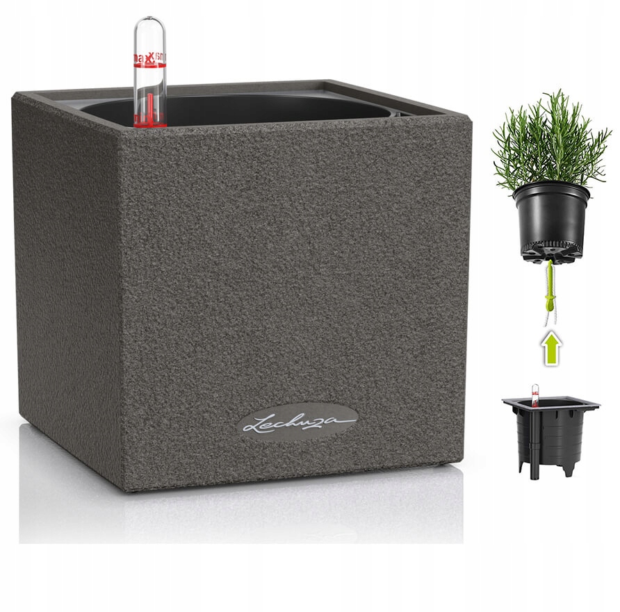 

Donica Lechuza Canto Stone 14 Czarny Grafit