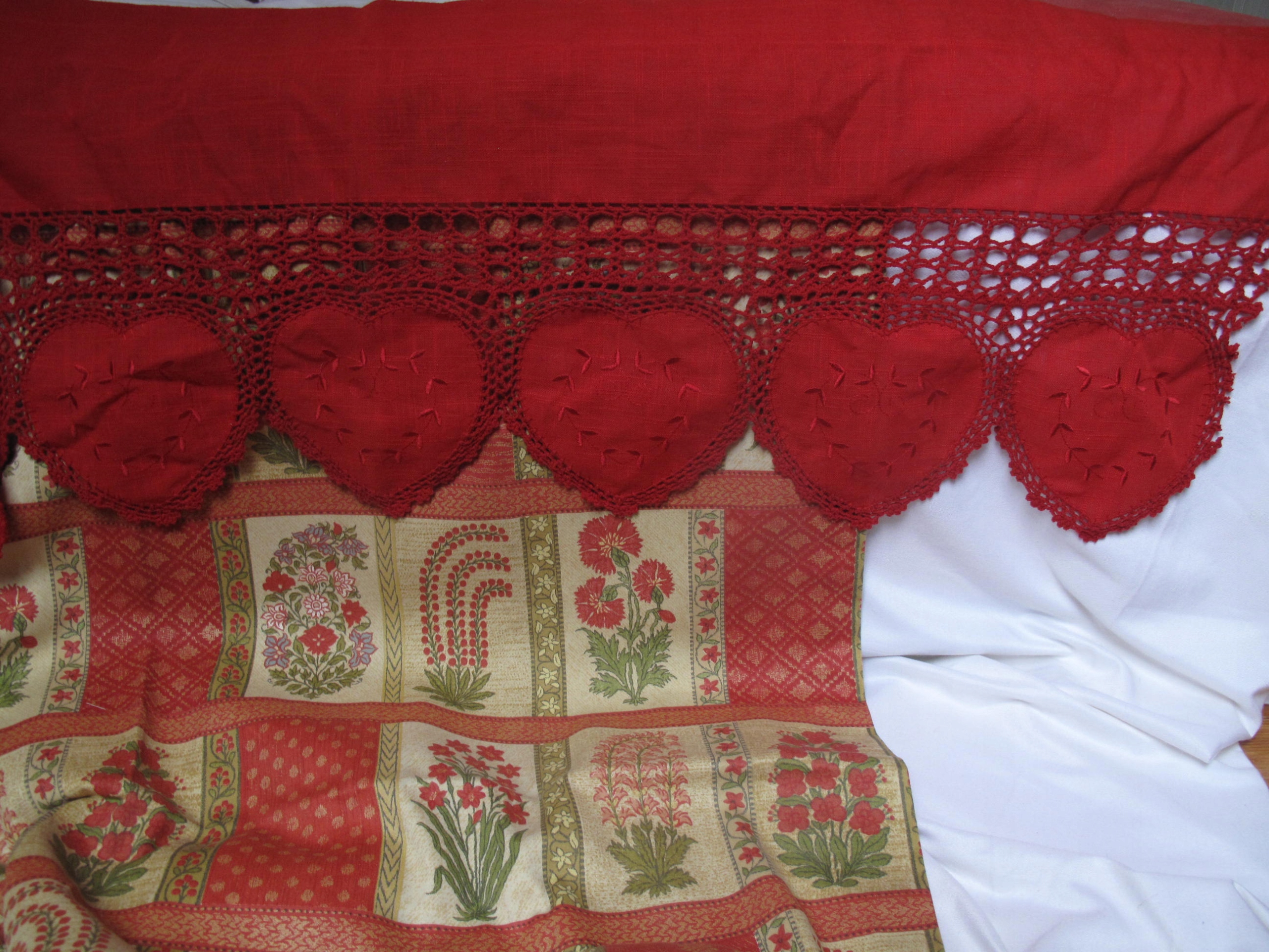 ZASŁONA RUSTYKALNA + LAMBREKIN RĘKODZIEŁO