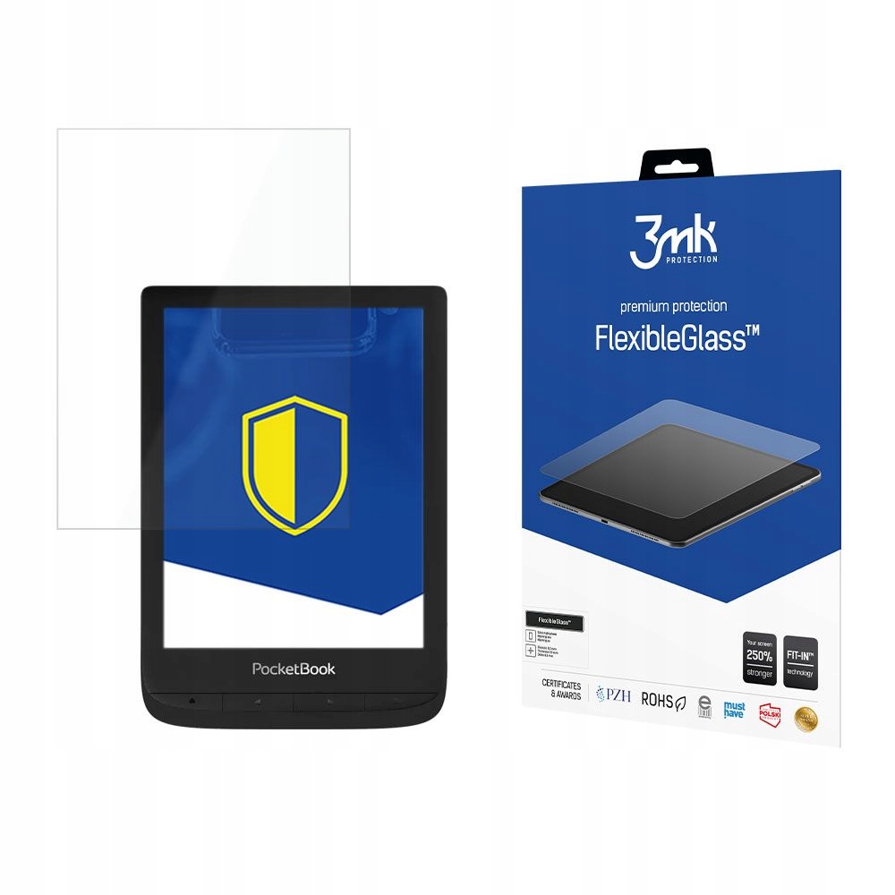 Szkło hybrydowe na ekran do PocketBook Touch Lux 5 3mk FlexibleGlass