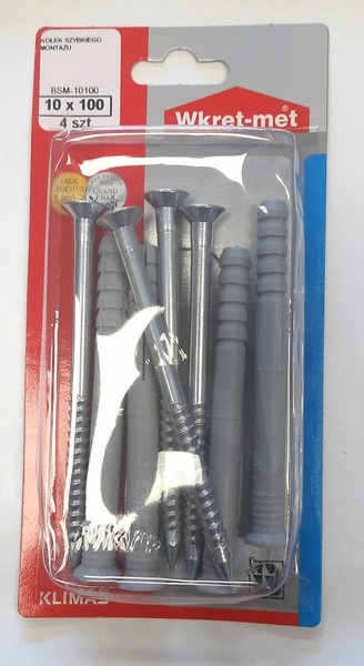 

Kołki Szybkiego Montażu Rozporowe Bsm 10x100 4szt.