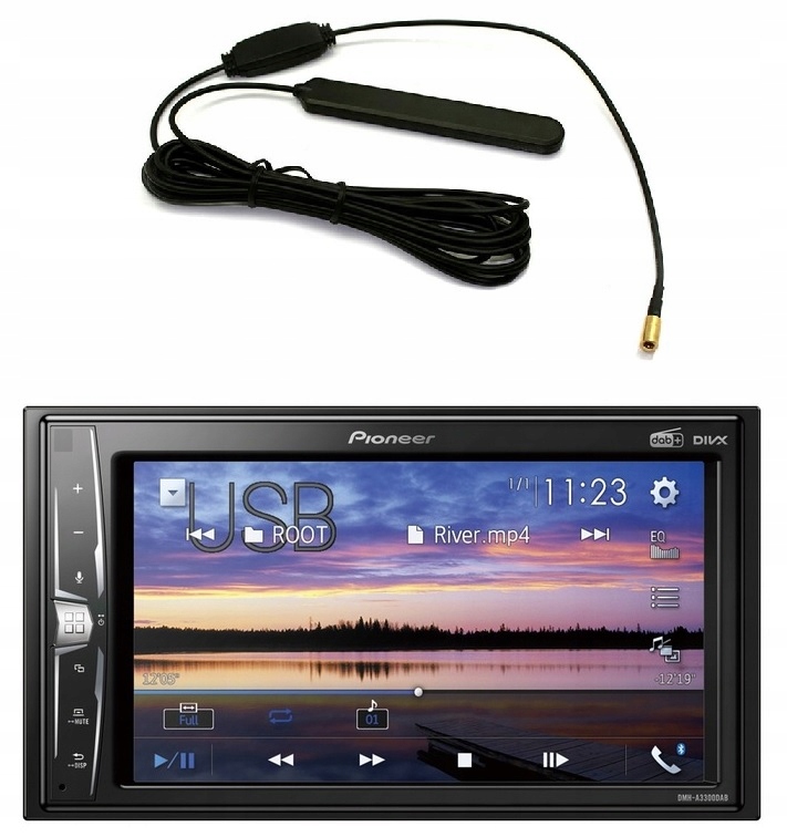 Pioneer DMH-A3300DAB Autorádio 2DIN LCD 6.2 Bluetooth anténa Dab+