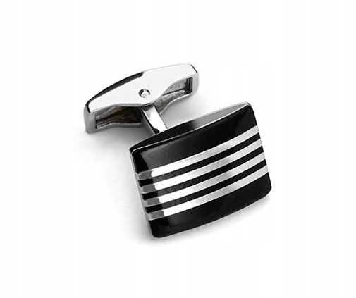 SPINKI + PUDEŁKO NA PREZENT Metalowe do Mankietów Koszuli GREG skp11-6