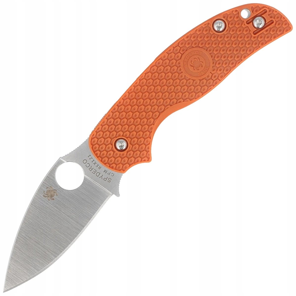 Nůž Spyderco Sage 5 Burnt Orange Frn, Satin Plain (C123BORP)