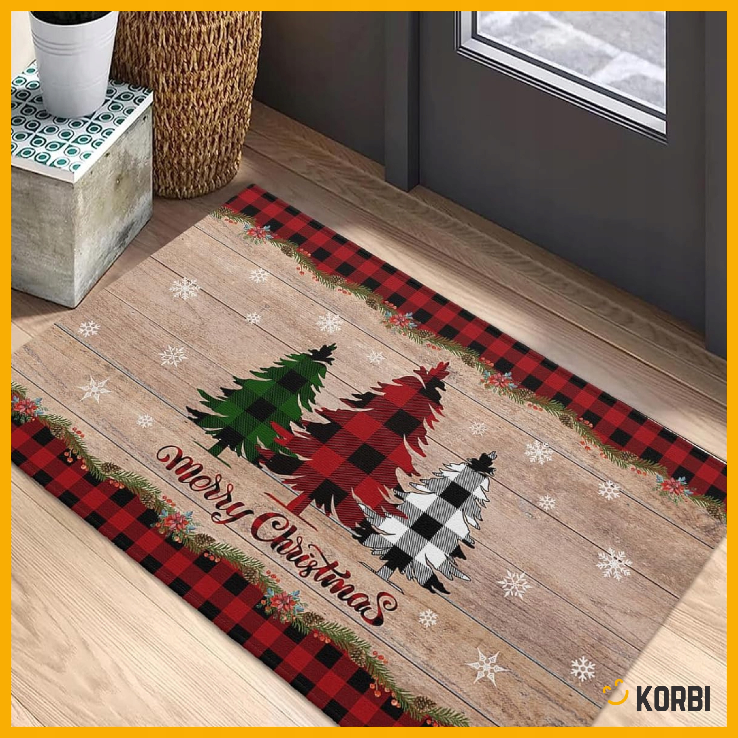 WYCIERACZKA ŚWIĄTECZNA POD DRZWI WEJŚCIOWA WEWNĘTRZNA MATA OZDOBNA 40X60CM Rodzaj gotowa