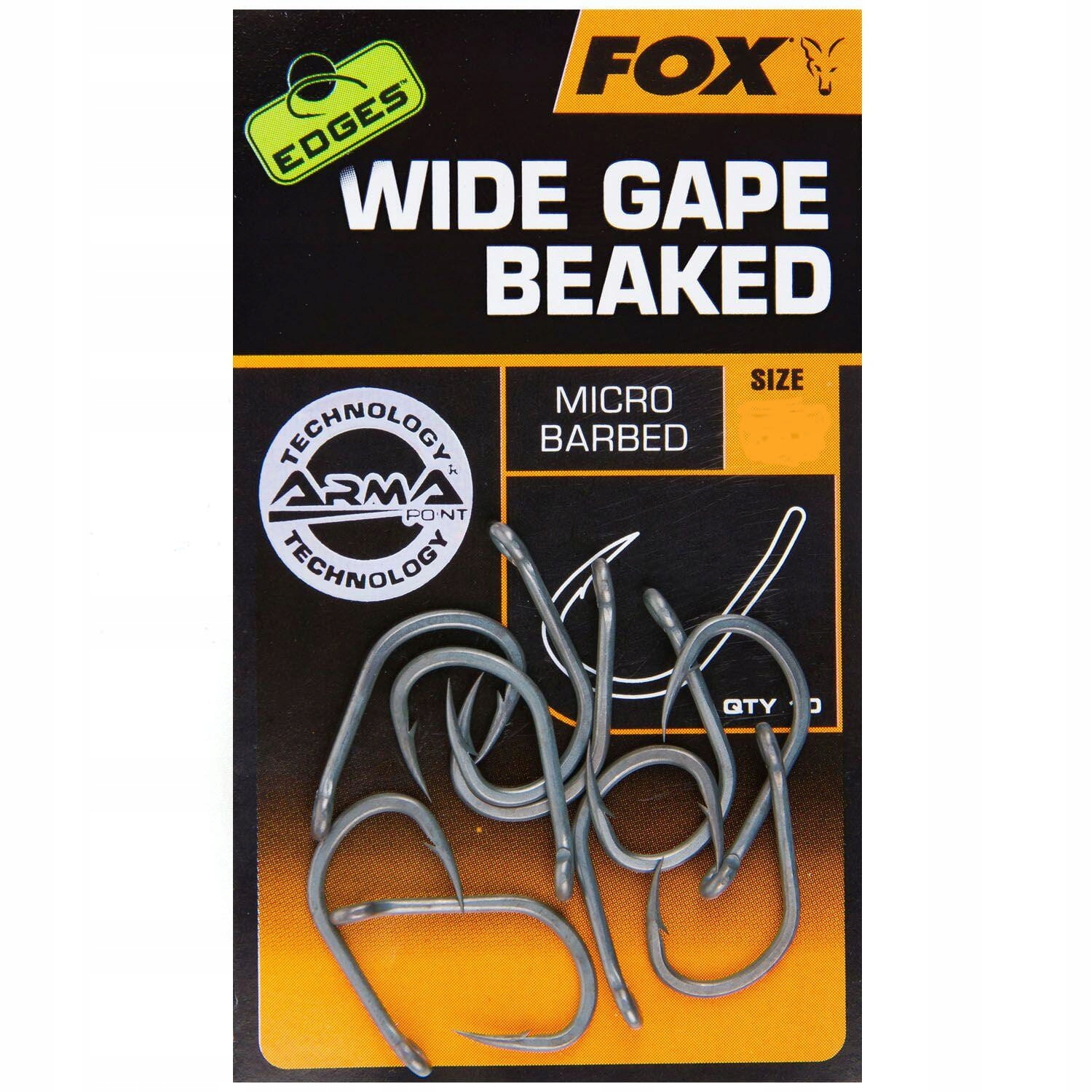 Fox Edges Haczyki Wide Gape Beaked roz. 2