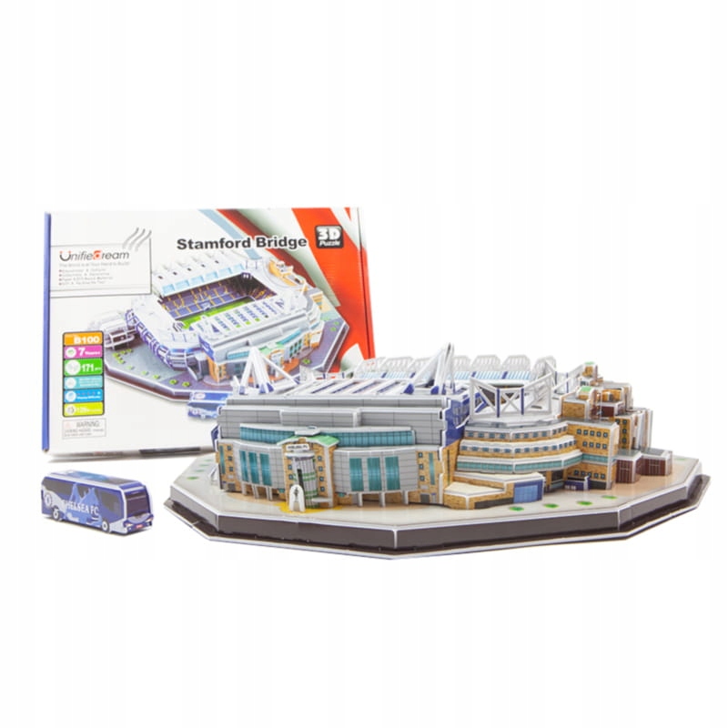 Stadion piłkarski Stamford Bridge Chelsea Fc Londyn Puzzle 3D 171 ele