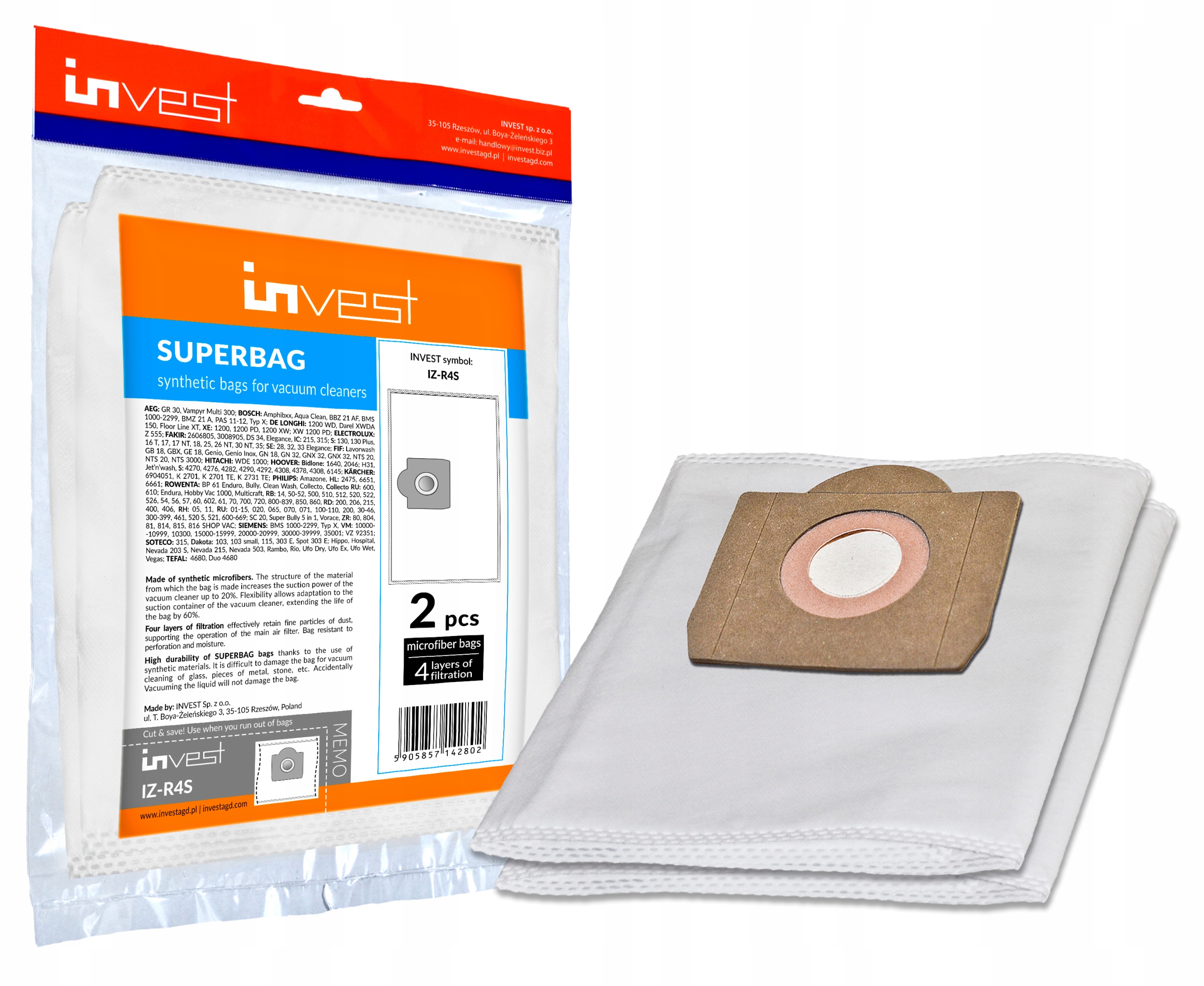 WORKI DO ODKURZACZA ALFATEC Aqua Clean Dry AD DPE