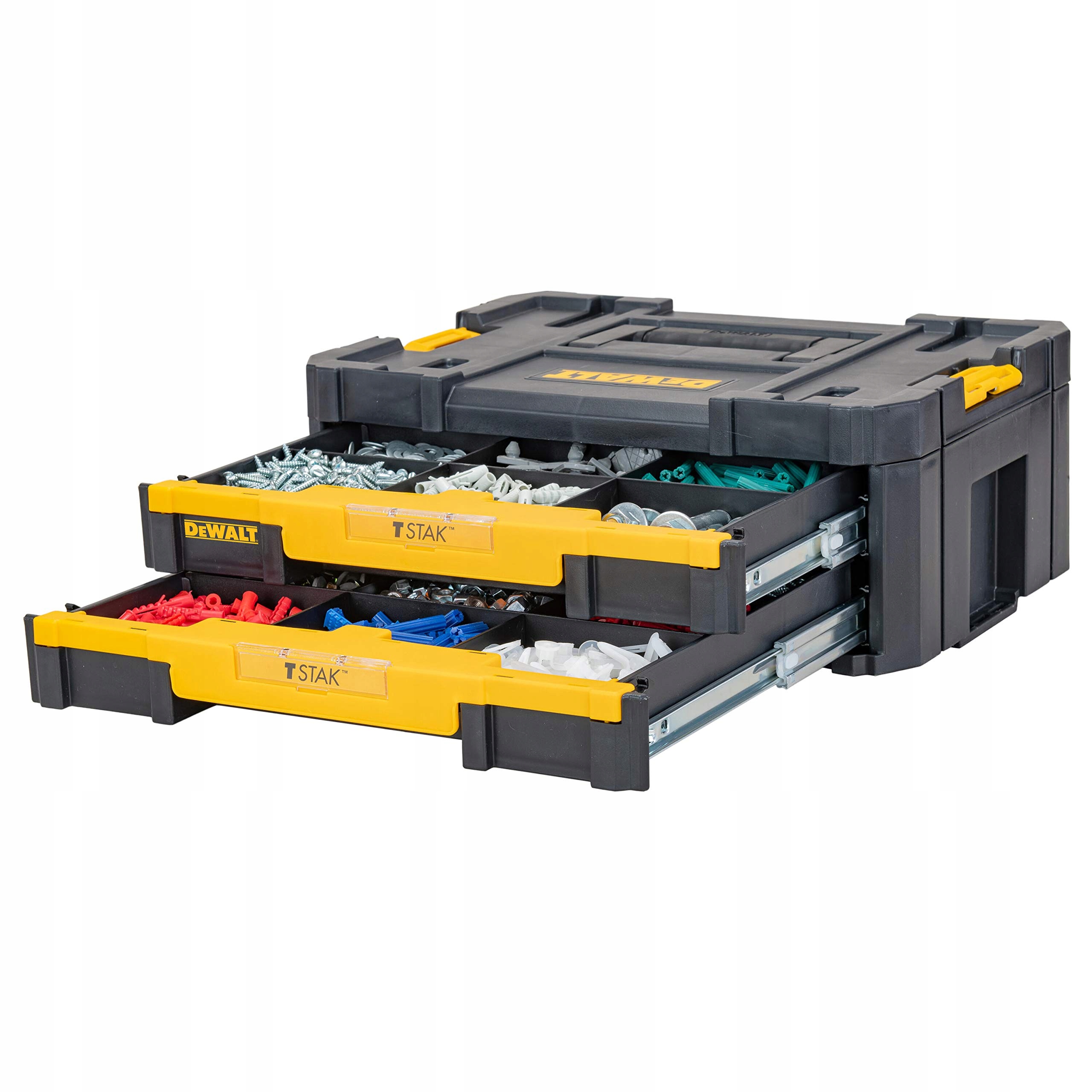 DEWALT T STAK Skrzynka Narzędziowa IV 2 Szuflady 19L 30kg Kombinowalna — miniatura 6