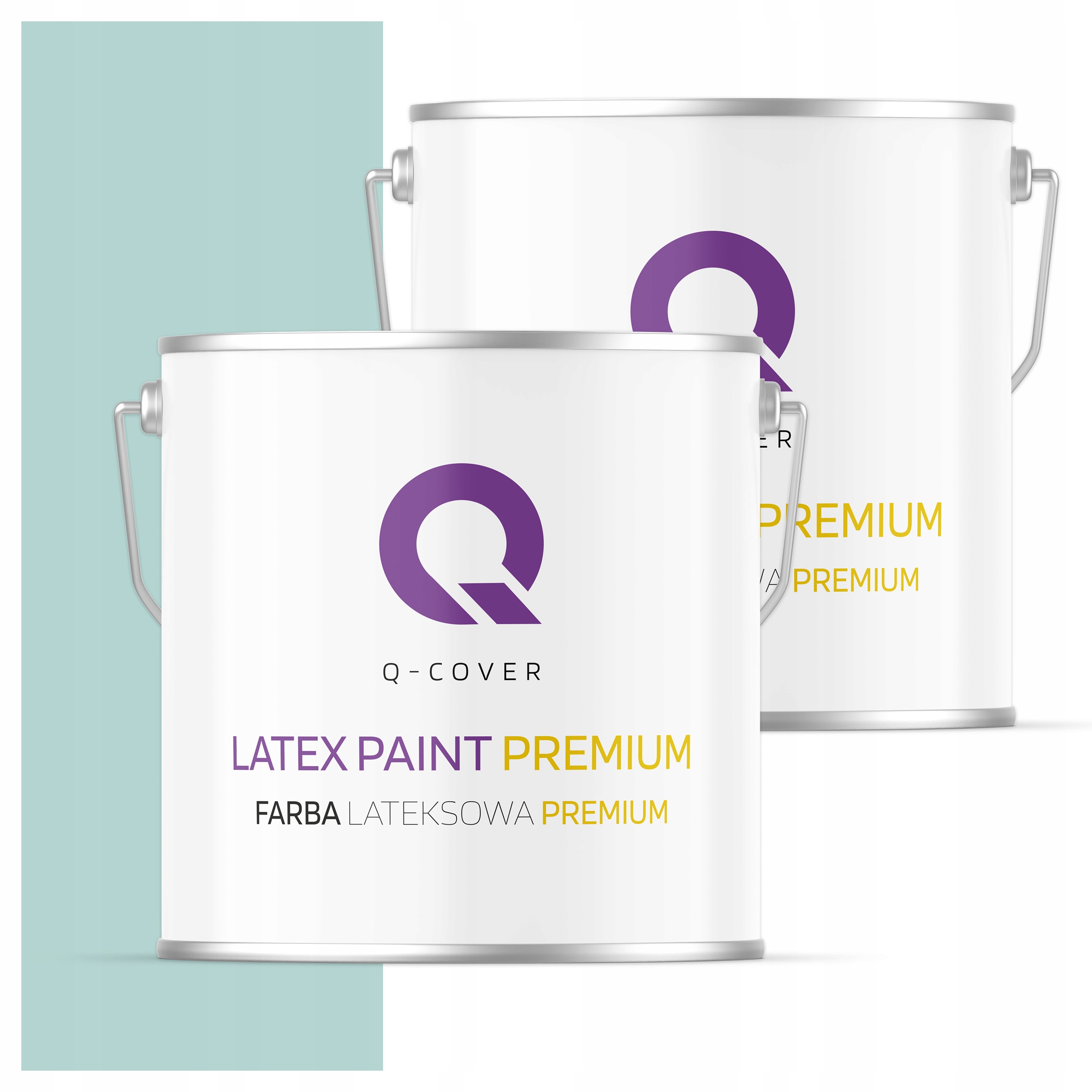 Farba odolná voči škvrnám Umývateľná na steny stropov 5L Hlboká matná Mätová svetlá