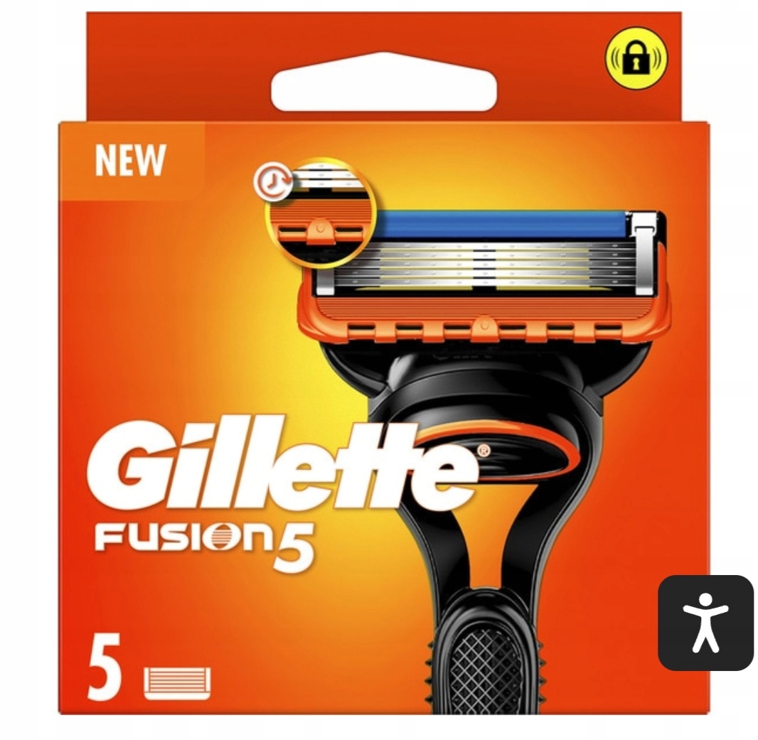 Gillette Fusion Balení 5 náplní do holicího strojku 5 kusů