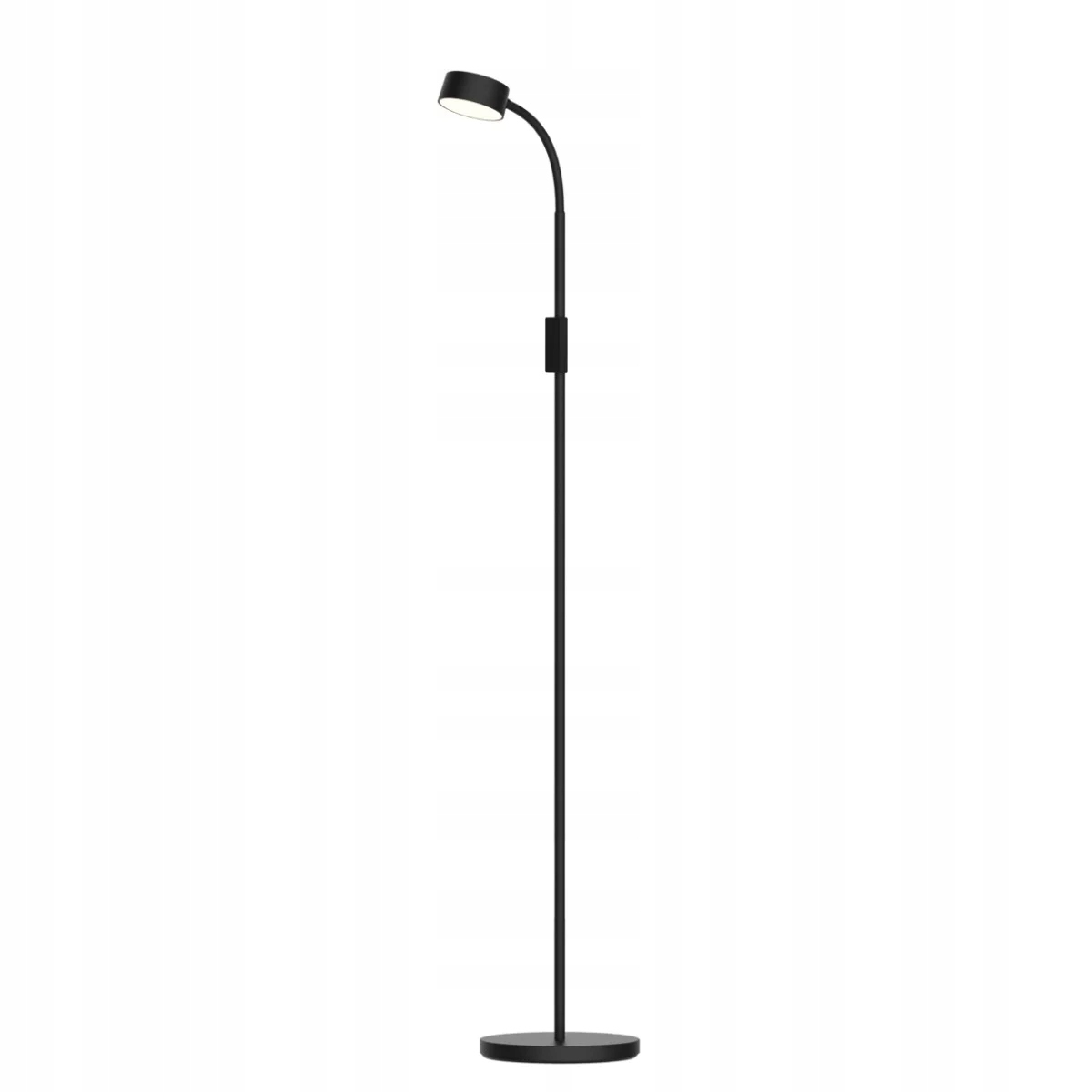 Stojací Led lampa na čtení, moderní černá, 110 cm Polux