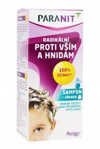 Levně Paranit Šampon+hřeben na vši radikální 100ml