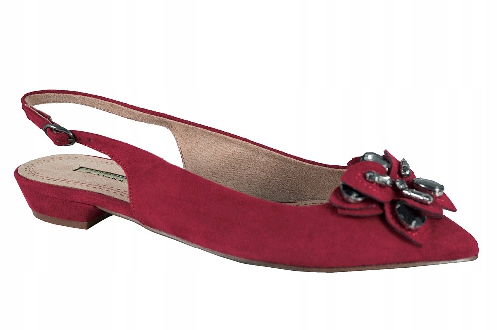 

Balerinki bez pięty CORINA-Hiszpańskie 8230 Red 39