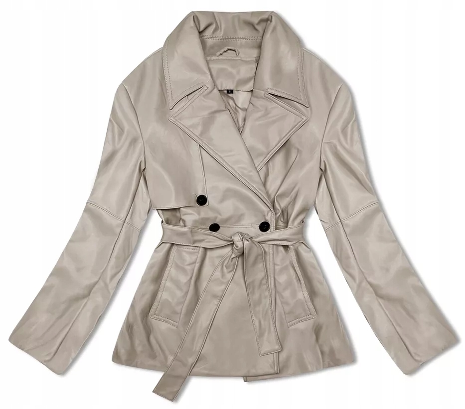 Kabát Z Ekokůže 11Z8102 Teplý Béžový M (38)