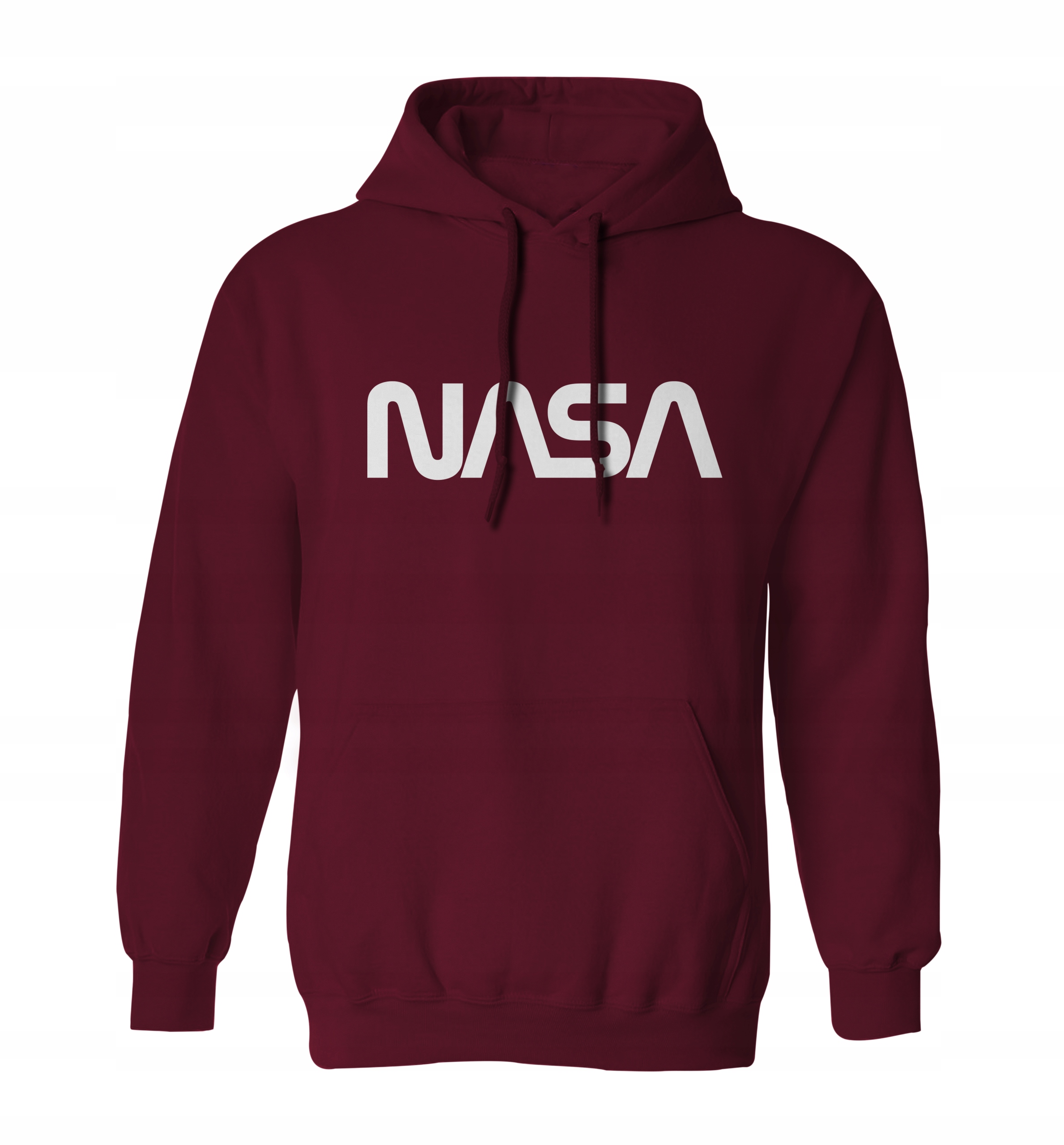 

Modna bluza Nasa męska, kangurka, burgundowa L