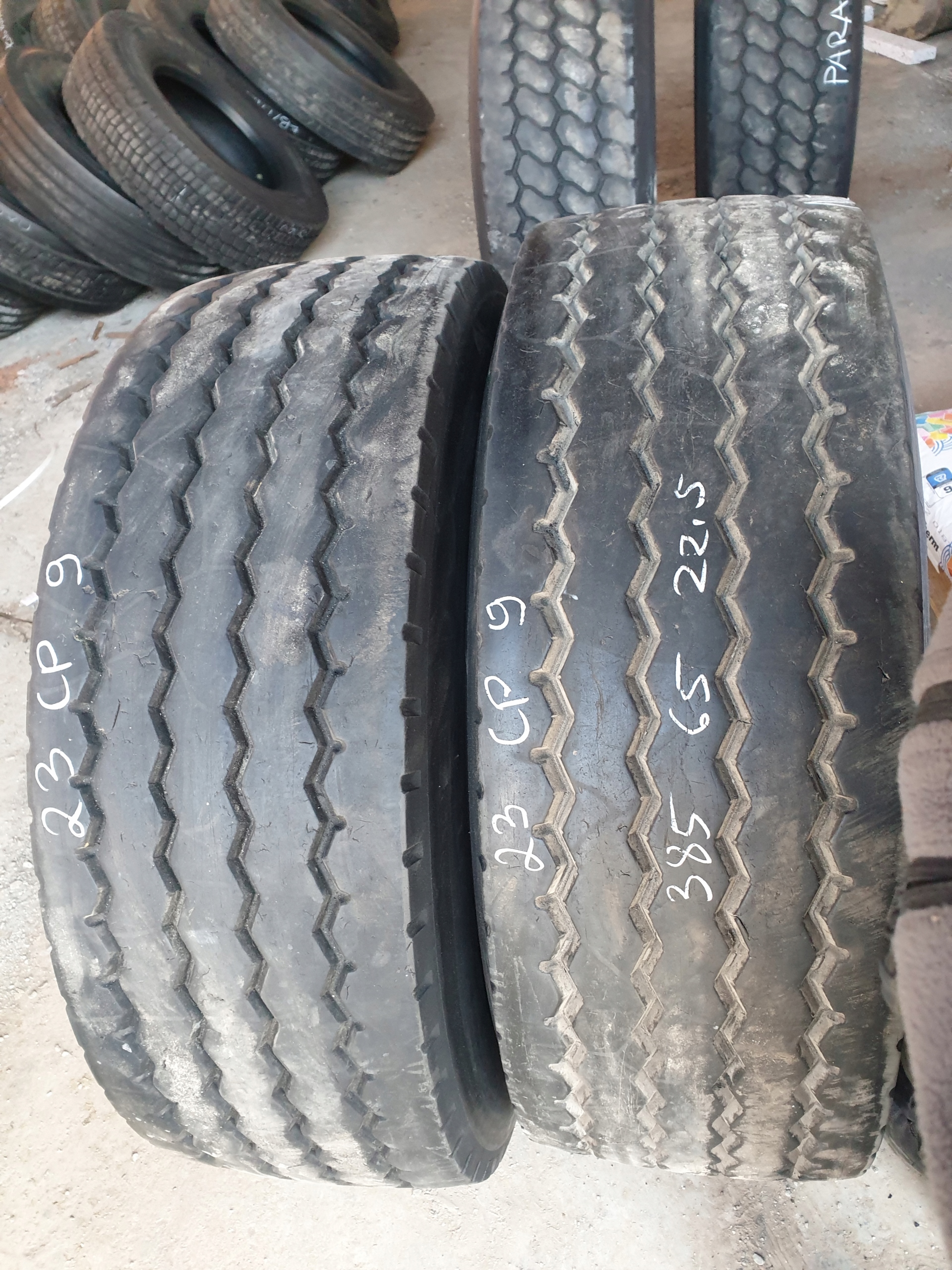 2X 385 65 22,5 BRIDGESTONE 168 PLUS