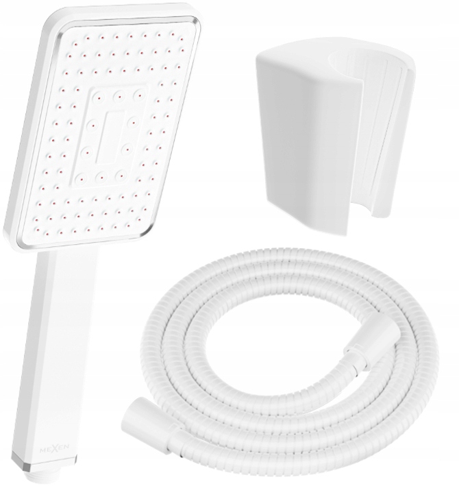 

Mexen Zestaw Prysznicowy Słuchawka R-54 Wąż Biały
