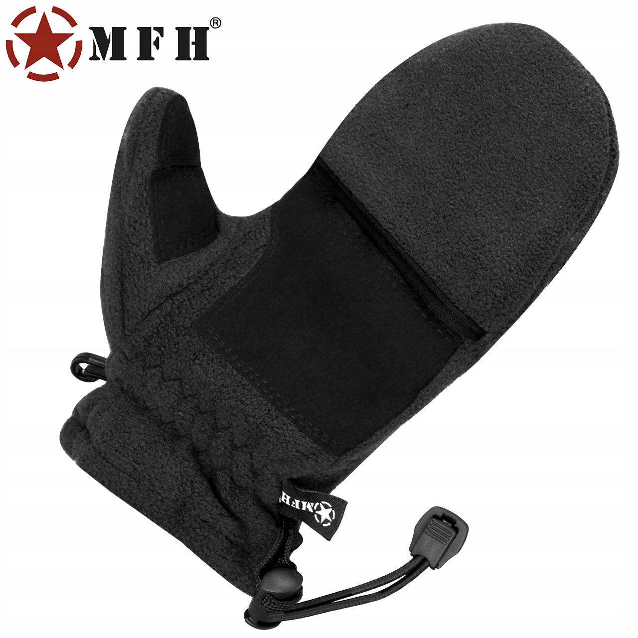 RĘKAWICE ZIMOWE WOJSKOWE POLAROWE MFH Z KLAPKĄ XL Cechy dodatkowe brak