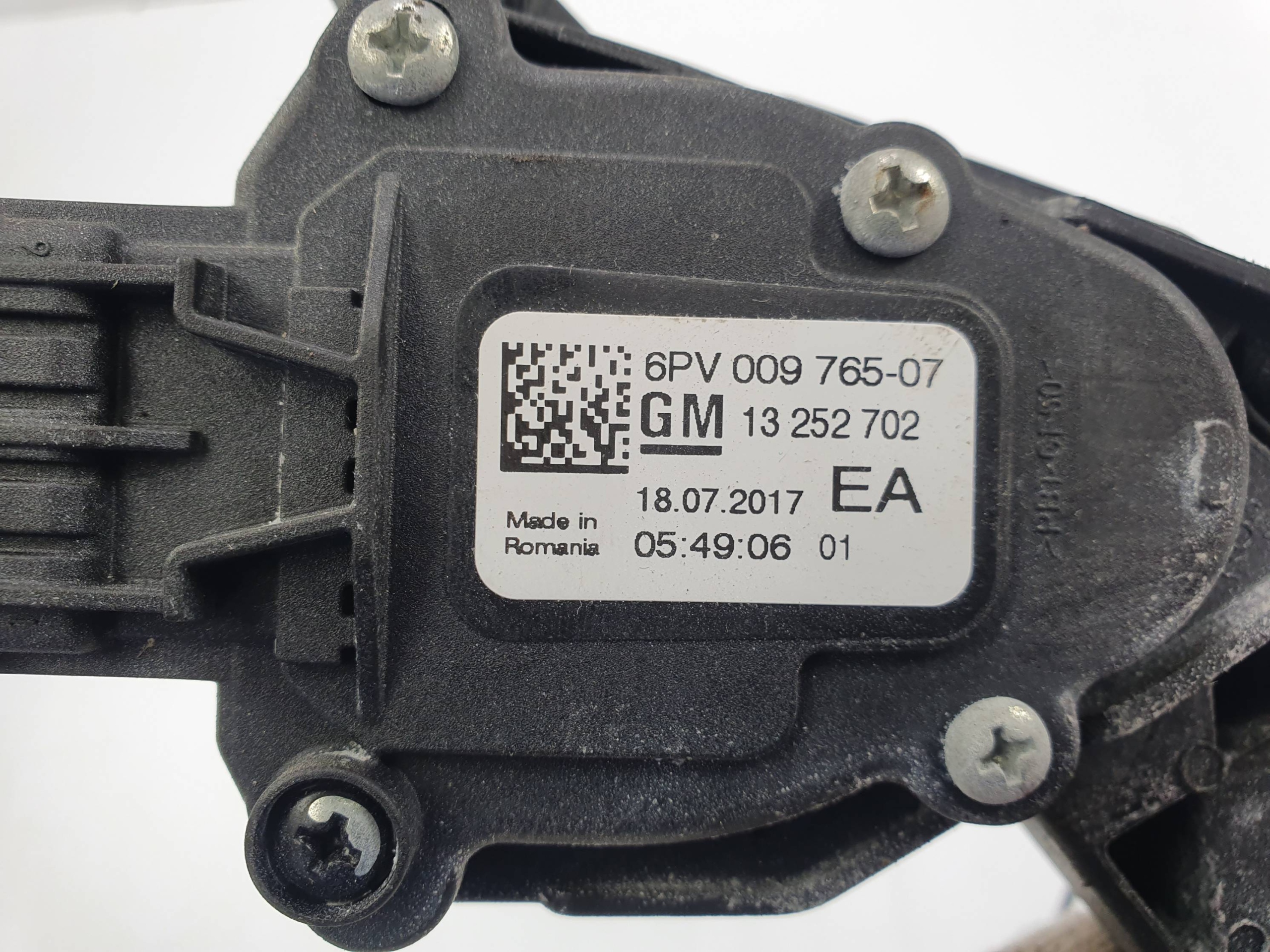 PEDAL potentiometer gas 13252702 OPEL ASTRA J