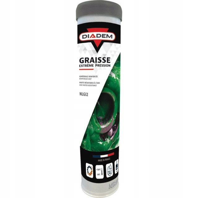 Smar Diadem NLGI2 do wysokich ciśnień do łożysk 400g zielony tuba kartusz