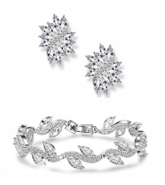 Exkluzivní Svatební Komplet S Diamantovými Zirkony