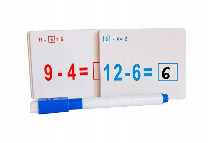 GENIALNY DZIECIAK FISZKI NAUKA ODEJMOWANIA ODEJMOWANIE 5+ ASKATO Rodzaj inny