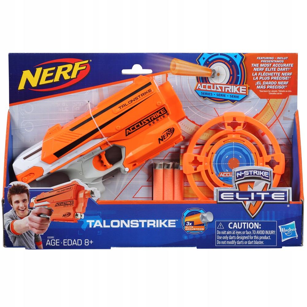 HASBRO PISTOLET NERF ELITE TALON + TARCZA CEL Rodzaj pistolety