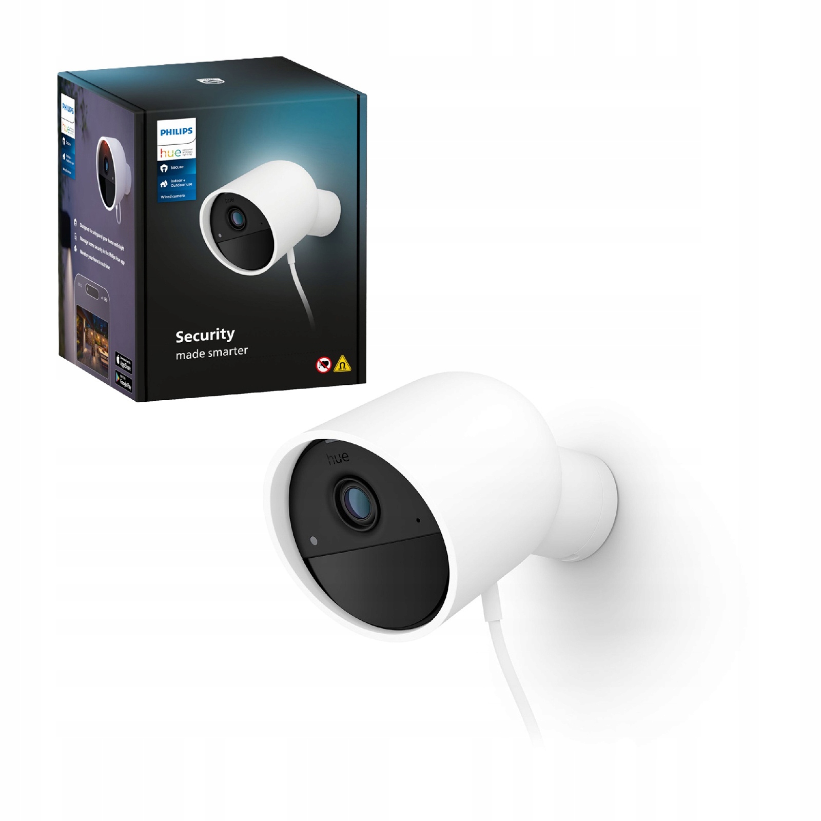 Vonkajšia kamera Secure Káblová nočná videnie IP65 Philips Hue Wifi Zigbee