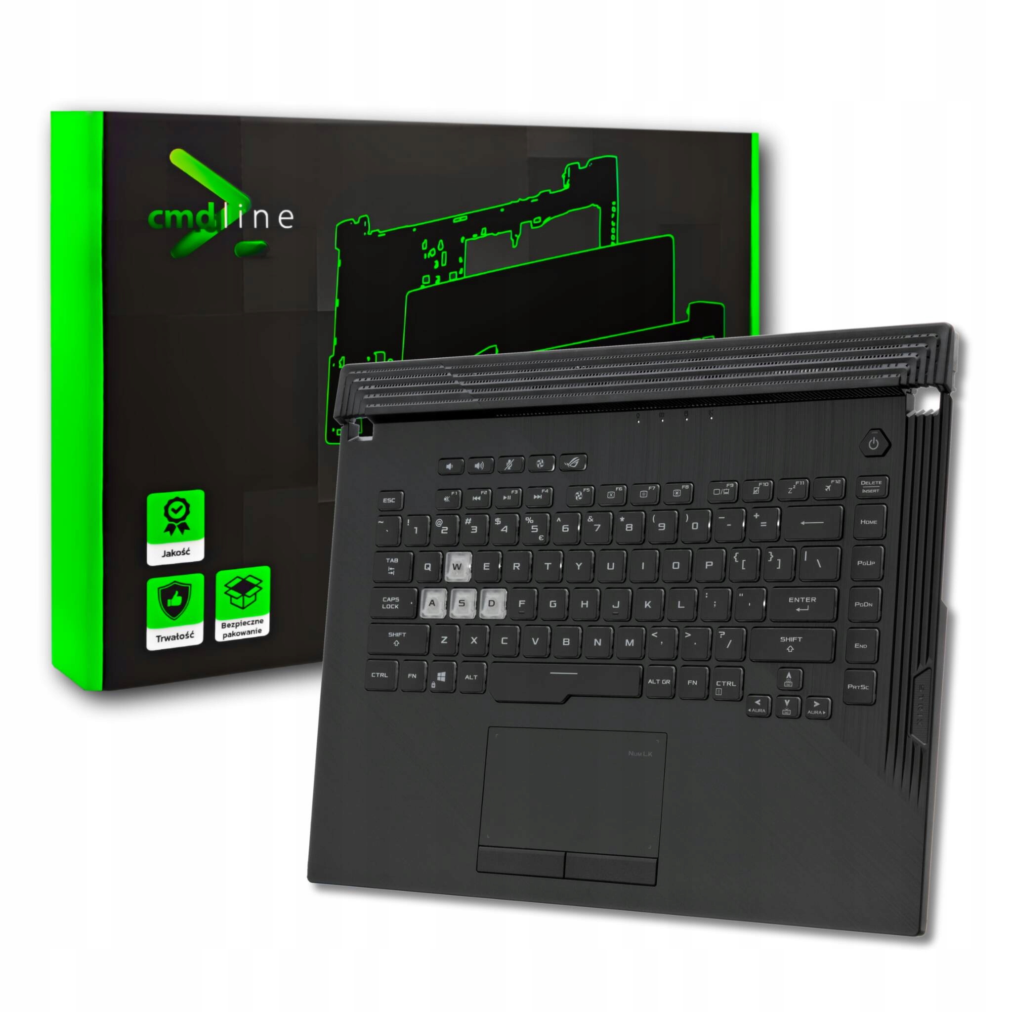 Palmrest Klawiatura Do Asus Rog G531 G531GD G531GT G531GU G531GV Rgb 8PIN