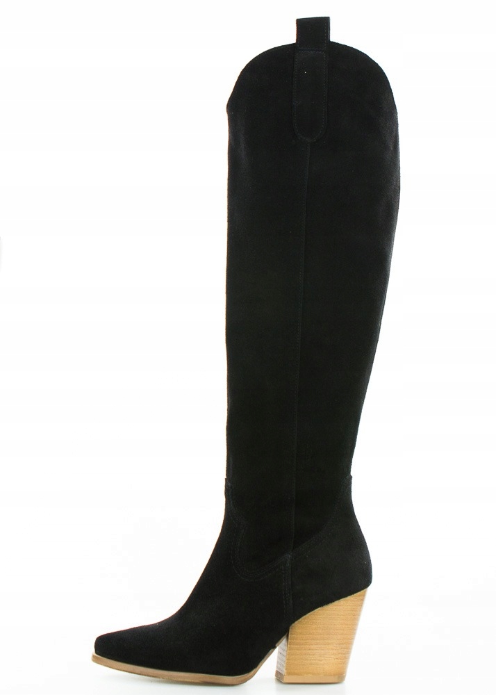 Dámské Velurové Kozačky Před Koleno Polské 39